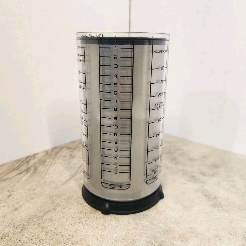 KitchenArt Twist-To-Adjust Measuring Cup Liquid Dry 2 Cup/500ml Clear